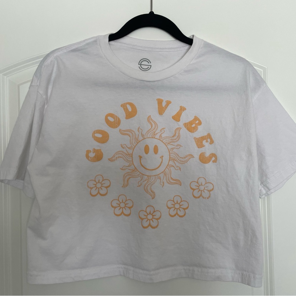 Good Vibes White Tee